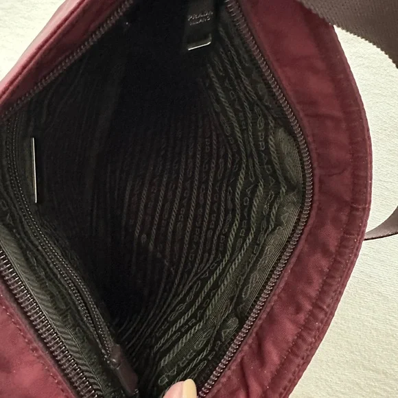 Prada Maroon Messenger Bag - Picture 4 of 6